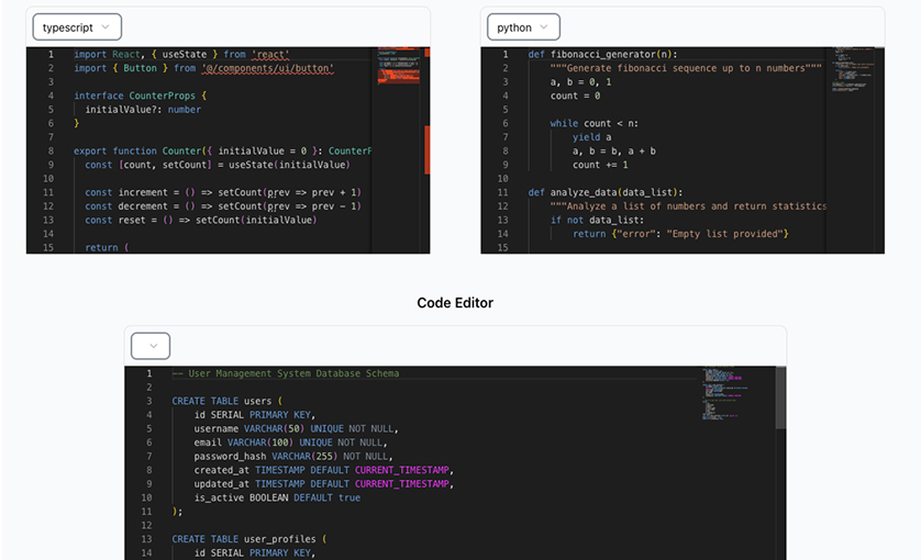 Interactive Data Grid